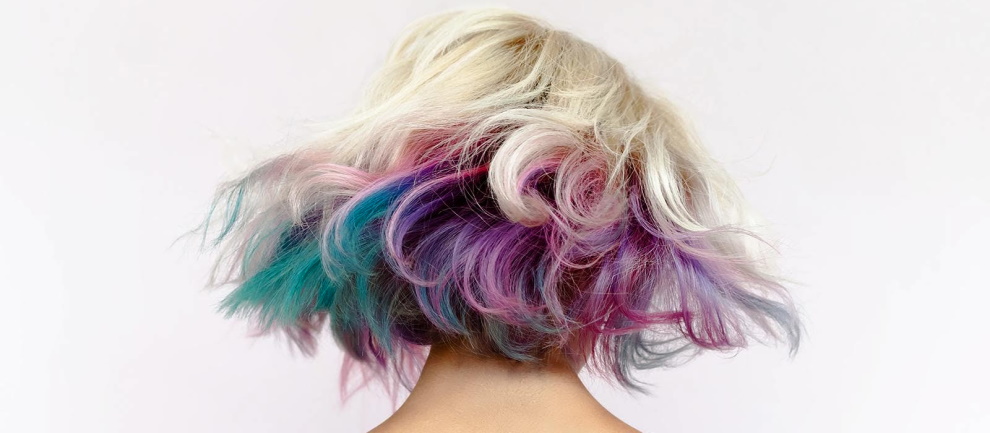 cotton-candy hair